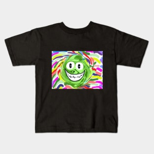 Kids funny green friend Kids T-Shirt